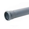 Труба PP-H с раструбом серая Эконом Дн 110х2,2 б/нап L=0,75м в/к Политэк 1100750т, миниатюра — 1