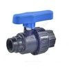 Кран шаровой компрессионный 1/2"x1/2" ВР/ВР Ру10 RTP (РосТурПласт) 17357, миниатюра — 1