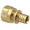 Муфта для PE-X/PE-RT труб аксиальная латунь Дн 16х3/4" ВР RTP (РосТурПласт) 28302