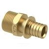 Муфта для PE-X/PE-RT труб аксиальная латунь Дн 16х1/2" НР RTP (РосТурПласт) 28307 — 1