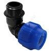 Отвод компрессионная ПЭ Дн 63х1 1/2"х90гр НР Ру16 VALFEX 1210012463112