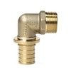 Угольник для PE-X труб аксиальный бронза Дн 16х1/2" НР RX+ Рехау 14563533001