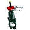 Задвижка шиберная односторонняя нерж VG6400-01MM Ду 450 Ру7 межфл со штурвалом с цепью уплотнение: металл Tecofi VG6400-01MM0450 — 1