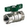 Кран шаровой латунь хром R251W Ду 15 Ру42 ВР бабочка зеленая Giacomini R251WX023, миниатюра — 5