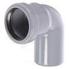 Отвод PP-H серый Дн 40х87гр б/нап в/к RTP (РосТурПласт) 36416 — 4
