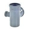 Крестовина PP-H 2-плоскостная правая серая Дн 110х110х50х87гр б/нап в/к RTP (РосТурПласт) 36541, миниатюра — 2