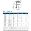 Тройник PP-MD бесшумный светло-серый Skolan Safe SKEA Дн 110х110х87гр (DN110х110) б/нап в/к Ostendorf 335400