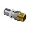 Муфта МП латунь никель пресс Дн 20х3/4" НР ГОСТ 32415-2013 8001 Aquasfera 8001-04, миниатюра — 1