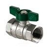 Кран шаровой латунь хром R251W Ду 25 Ру35 ВР бабочка зеленая Giacomini R251WX025, миниатюра — 10