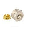 Евроконус для медных труб обжим латунь Дн 15х3/4" с накидной гайкой РОС, миниатюра — 1