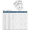 Тройник PP-MD переходной бесшумный светло-серый Skolan Safe SKEA Дн 90х58х45гр (DN90х50) б/нап в/к Ostendorf 334220