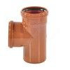 Тройник НПВХ коричневый Дн 500х400х87гр б/нап в/к KGEA Ostendorf 227410 — 3