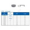 Заглушка PP-H серая HT HTM Дн 160 б/нап Ostendorf 117620, миниатюра — 2