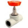 Клапан (вентиль) PP-R запорный серый Дн 32х45гр внутренняя пайка VALFEX 10174032Г
