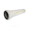 Труба PP-MD с раструбом бесшумная светло-серая Skolan Safe SKEM Дн 58х4,0 (DN50) б/нап L=1,0м в/к Ostendorf 332040, миниатюра — 5