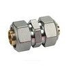 Муфта переходная для МП/PE-X труб латунь хром обжим Дн 20х16 R566AM Giacomini R566MX053