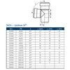 Тройник PP-MD переходной бесшумный светло-серый Skolan Safe SKEA Дн 110х90х87гр (DN110х90) б/нап в/к Ostendorf 335430