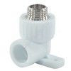 Угольник PP-R комбинированный белый Дн 25х1/2" НР с креплением VALFEX 10121025 — 1