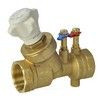 Клапан балансировочный ручной латунь R206B Ду 40 G1 1/2" A Ру25 ВР Kvs=18.5м3/ч с измерительными ниппелями Giacomini R206BY007, миниатюра — 0