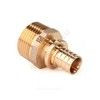 Муфта для PE-X труб аксиальная бронза Дн 40х1 1/4" НР RX+ Рехау 14563233001
