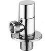 Клапан (вентиль) латунь бытовой хром угловой 1072 G1/2" Ру16 НР с отражателем Aquasfera 1072-01, миниатюра — 1