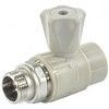 Кран шаровой PP-R серый Дн 20х1/2" НР прямой для радиатора VALFEX 10149020Г, миниатюра — 2