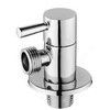 Клапан (вентиль) латунь бытовой хром угловой 1073 G1/2"х3/4" Ру16 НР с отражателем Aquasfera 1073-02