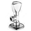 Клапан (вентиль) латунь бытовой хром угловой 1075 G1/2" Ру16 НР с отражателем Aquasfera 1075-01 — 2