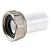Штуцер PP-R комбинированный белый Дн 20х3/4" с накидной гайкой VALFEX 10136020 — 1