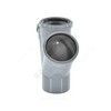 Крестовина PP-H 1-плоскостная серый Дн 110х110х110х45гр б/нап в/к VALFEX 27111110