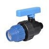 Кран шаровой компрессионный Дн 20х1/2" НР Ру10 RTP (РосТурПласт) 17449 — 2