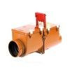 Клапан обратный канализационный коричневый Дн 110 б/нап 2камер с фиксатором,2люк HL 710.2, миниатюра — 0