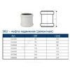 Муфта PP-MD ремонтная бесшумная светло-серая Skolan Safe SKU Дн 135 (DN125) б/нап в/к Ostendorf 336500 — 2