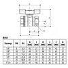 Кран шаровой DADO латунь никель R951 Ду 15 Ру42 ВР полнопроходной бабочка красная Giacomini R951X023, миниатюра — 1