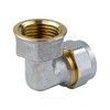 Угольник МП латунь никель обжим Дн 32х1"х90гр ВР ГОСТ 32415-2013 7007 Aquasfera 7007-07