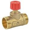 Клапан запорный ручной латунь CDT Ду 50 G2 1/4" A Ру16 НР Kvs=16м3/ч без ниппелей Danfoss 003Z7702, миниатюра — 0