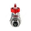 Кран шаровой латунь хром R259D Ду 15 Ру42 ВР/"американка" бабочка красная Giacomini R259X003, миниатюра — 16