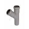Тройник PP-H серая HT HTEA Дн 75х75х87гр б/нап в/к Ostendorf 113400 — 2