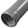 Труба PP-H с раструбом серая BASE Дн 50х1,8 б/нап L=0,25м в/к VALFEX 200500025, миниатюра — 0