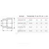 Муфта PP-R переходная белая Дн 40х25 внутр/наруж пайка PRO VALFEX 10004025-PRO — 2