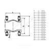 Компенсатор резиновый антивибрационный EPDM DI7240N Ду 400 Ру10 фл L=265мм Tecofi DI7240N-0400 сжатие/растяжение 25 мм/16 мм, миниатюра — 1