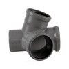 Крестовина PP-H 2-плоскостная серая HT HTED Дн 110х110х110х87гр б/нап в/к Ostendorf 115940 — 13