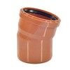 Отвод НПВХ коричневый Дн 110х15гр б/нап в/к KGB Ostendorf 220200 — 1