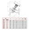 Клапан балансировочный чугун RC 4240 Ду 100 Ру16 фл Tecofi RC4240-0100, миниатюра — 1
