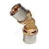 Угольник для МП/PE-X труб латунь пресс Дн 40х45гр RM144 Giacomini RM144Y012